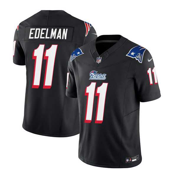 Men & Women & Youth New England Patriots #11 Julian Edelman Black 2023 F.U.S.E. Vapor Limited Jersey